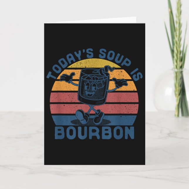 Carte La soupe d'aujourd'hui est Bourbon - Funny Lover B (Devant)