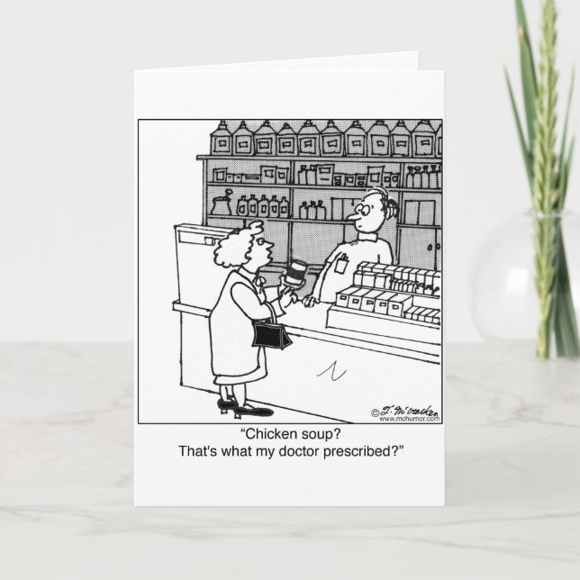 Carte La Soupe De Poulet Est-Ce Que J'En Prescrit? (Devant)