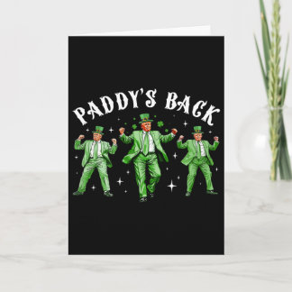 Carte La St Patrick drôle de Trump Paddy's Ck Chanceux S