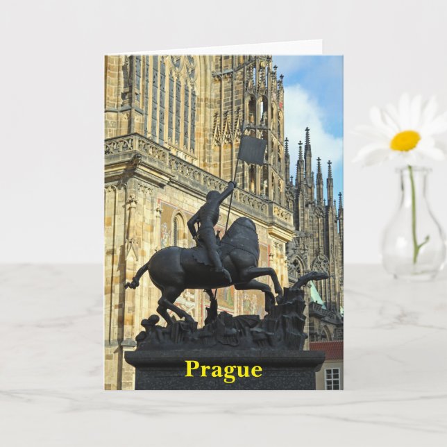 Carte La statue de Prague (Petite plante)