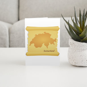 Carte La Suisse En Parchemin