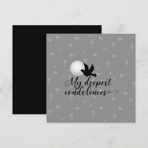 Carte La sympathie du golf pour vos condoléances de pert