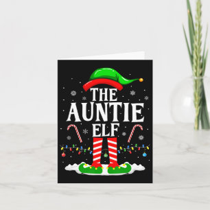Carte La Tante Elfe Drôle Jeu de Noël Elf Correspondant