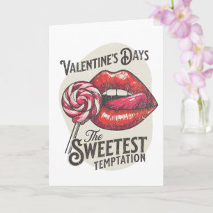 Carte La Tentation la plus douce Vintage Lip Art