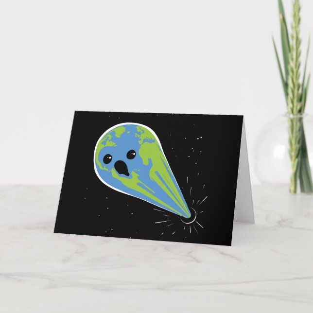 Carte La terre contre le trou noir (Devant)