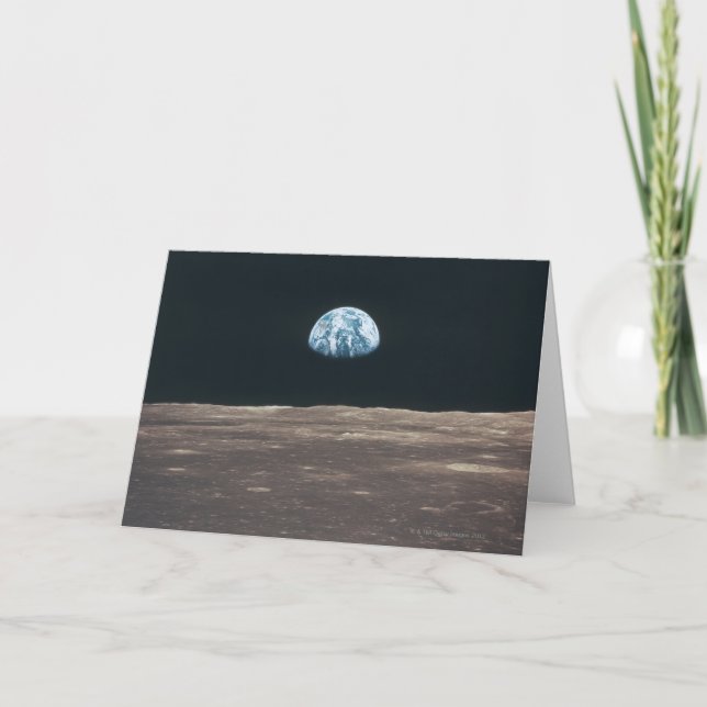 Carte La terre vue de la lune (Devant)