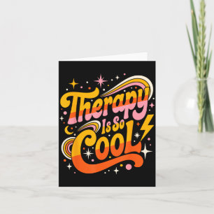 Carte La thérapie est cool mentalité saine esprit positi