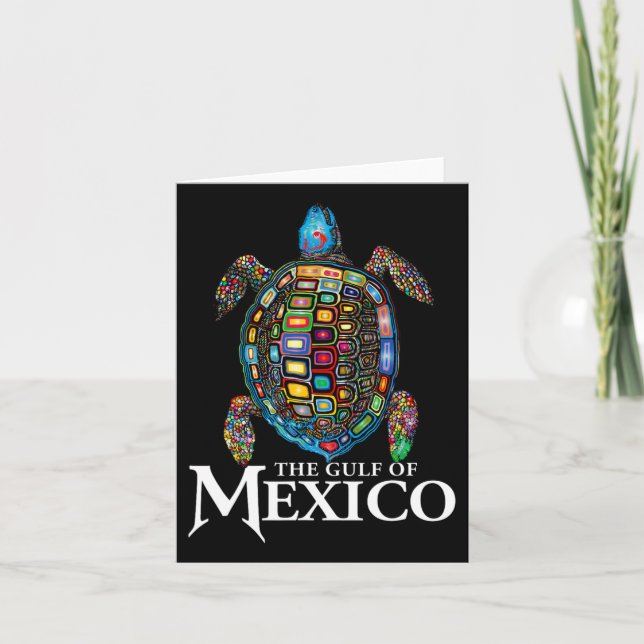 Carte La Tortue De Mer Graphique Golfe Du Mexique N'Oubl (Devant)