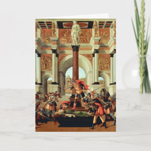 Carte La tragédie de Lucretia par Sandro Botticelli