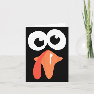 Carte La Turquie stupide Face Drôle Thanksgiving Fall Jo