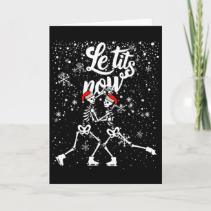 Carte La veille de Halloween squelette de Noël Xmas adul