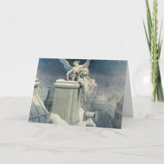 Carte La veille de Noël - Gustave Dore (Devant)