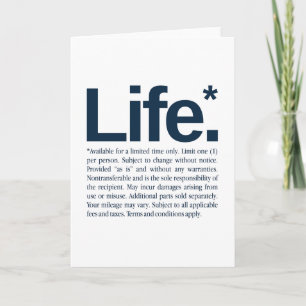 Carte La vie*