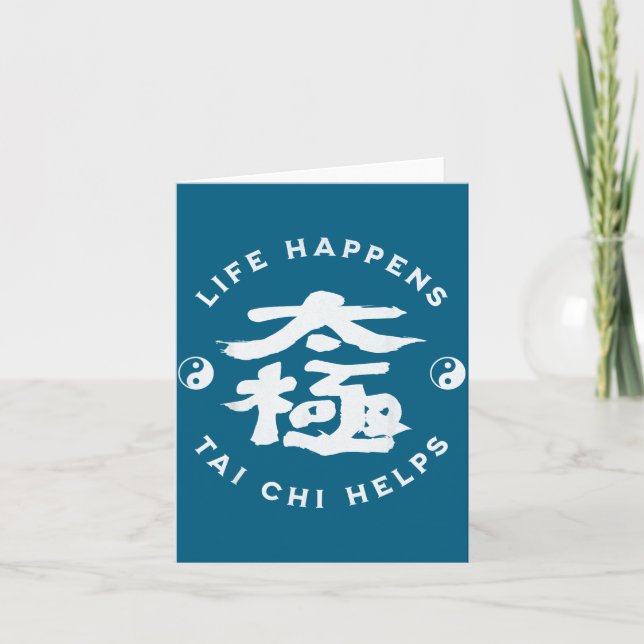 Carte La vie arrive Tai Chi aide conception (Devant)