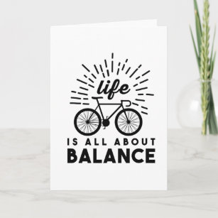 Carte La vie, c'est l'équilibre