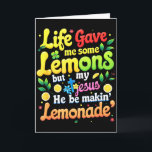 Carte La vie de Jésus m'a donné des citrons pour faire d<br><div class="desc">La vie de Jésus m'a donné des citrons pour faire du citronnade Bible</div>