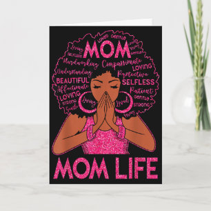 Carte La vie de maman afro-américaine femme noire mère h