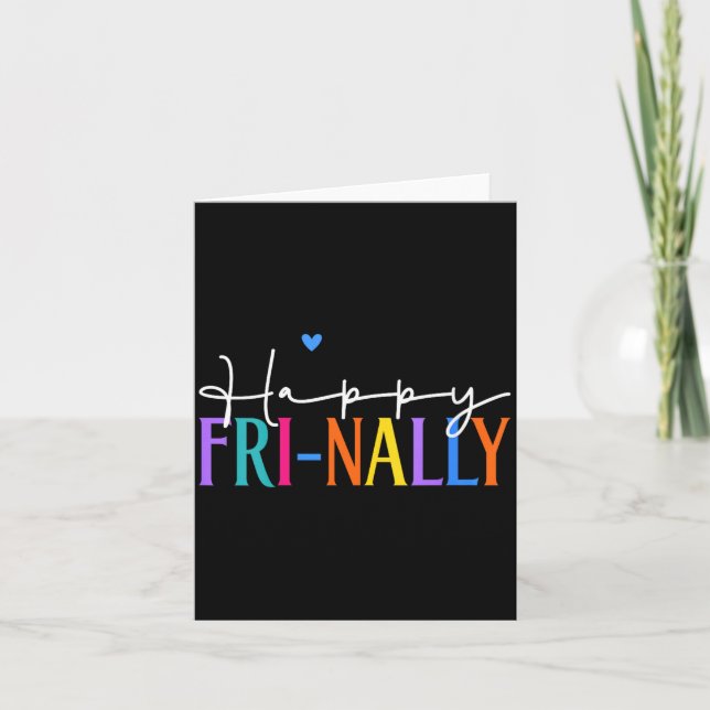 Carte La vie de nouvelle enseignante Fri-yay heureuse de (Devant)