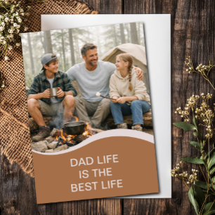 Carte La vie de papa est la meilleure vie Camping Fête d