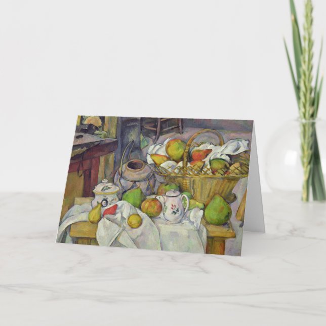 Carte La vie de Paul Cezanne | toujours avec le panier, (Devant)