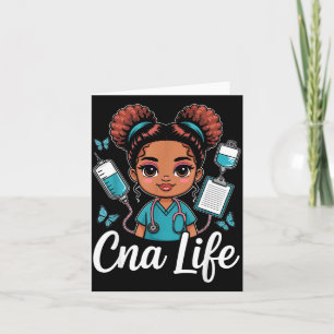 Carte La vie d'infirmière auxiliaire mignonne art de car