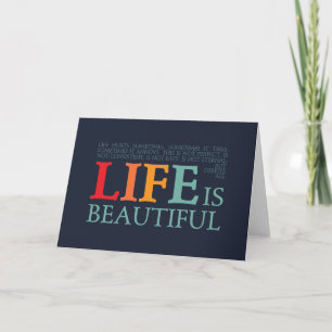Carte La vie est belle