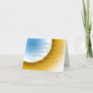 Carte La vie est courte (Cartes de notes encourageantes)