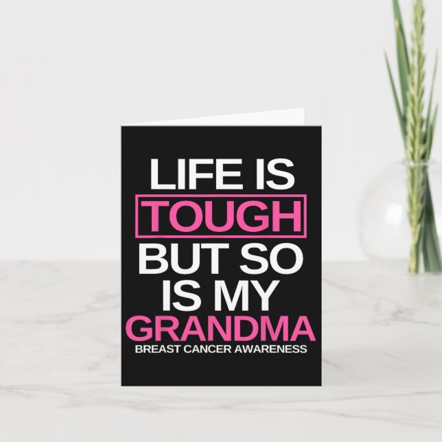 Carte La Vie Est Difficile, Mais Mon Grand-Mère Est Auss (Devant)