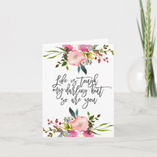 Carte La vie est dure ma chérie mais vous aussi Affiche