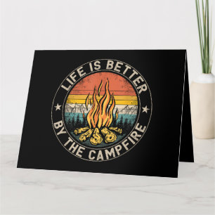 Carte La vie est meilleure au feu de camp Camping Feu de