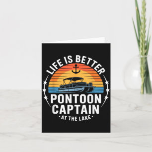 Carte La vie est meilleure au lac ntoon capitaine en bat