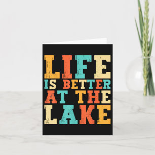 Carte La Vie Est Meilleure Au Lac Vivre Jour Lifestyle B