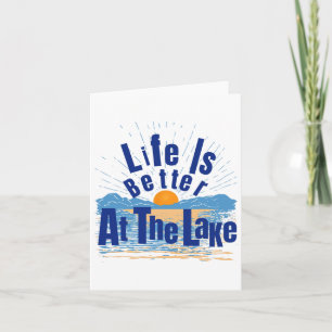 Carte La Vie Est Meilleure Au Lake Bum Fishing Boating G