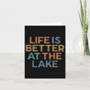 Carte La Vie Est Meilleure Au Lake Summer Vacation Boati