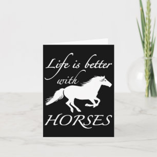 Carte La Vie Est Meilleure Avec Les Chevaux Équestres