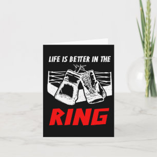 Carte La Vie Est Meilleure Dans L'Appareillage De Boxe D