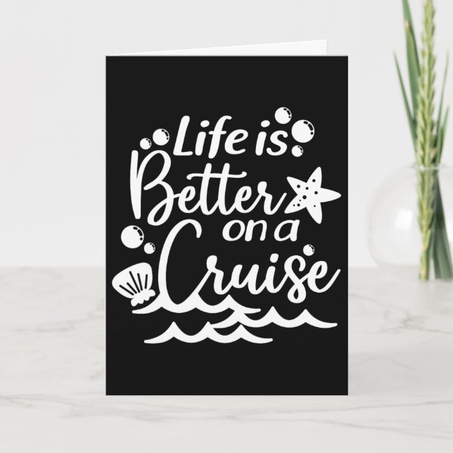 Carte La vie est meilleure en croisière  (Devant)