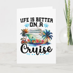 Carte La vie est meilleure lors d'un voyage en famille e