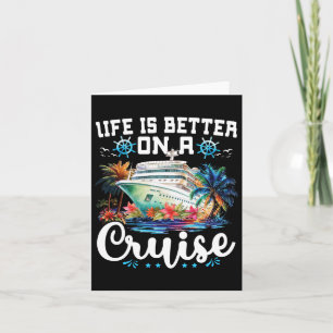 Carte La vie est meilleure lors d'un voyage en famille e