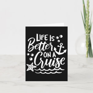 Carte La vie est meilleure lors d'un voyage en famille e