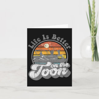Carte La Vie Est Meilleure Sur Le Bateau Toon Funny Pont