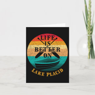Carte La Vie Est Meilleure Sur Le Lac Placid Funny Humou
