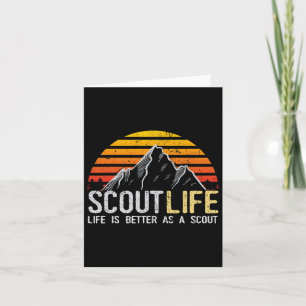 Carte La Vie Et La Vie Des Scouts Sont Meilleures Pour L