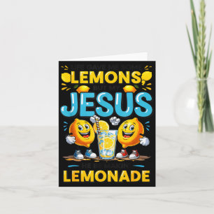 Carte La vie m'a donné du citron mais mon Jésus il fait