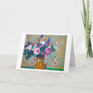 Carte La vie morte avec les fleurs, Paul Cezanne