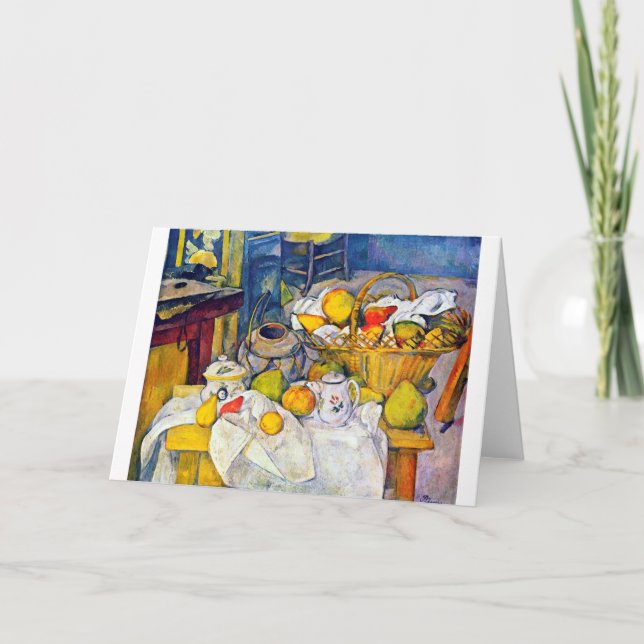 Carte La Vie morte avec panier de fruits, Paul Cezanne (Devant)