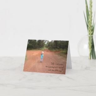 Carte "La vie n'est pas une race..." - v2