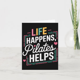 Carte La vie se passe Pilates aide Drôle Motivationnel S