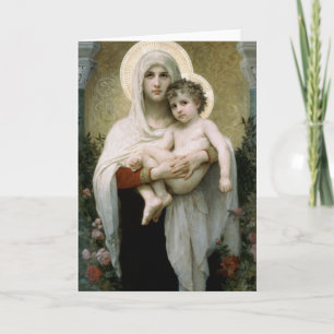 Carte La Vierge des Roses de Bouguereau (1903)