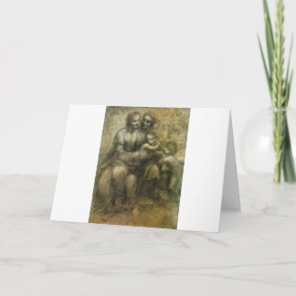 Carte La Vierge et l'Enfant avec Sainte-Anne et Saint-Je